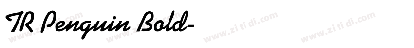 TR Penguin Bold字体转换
